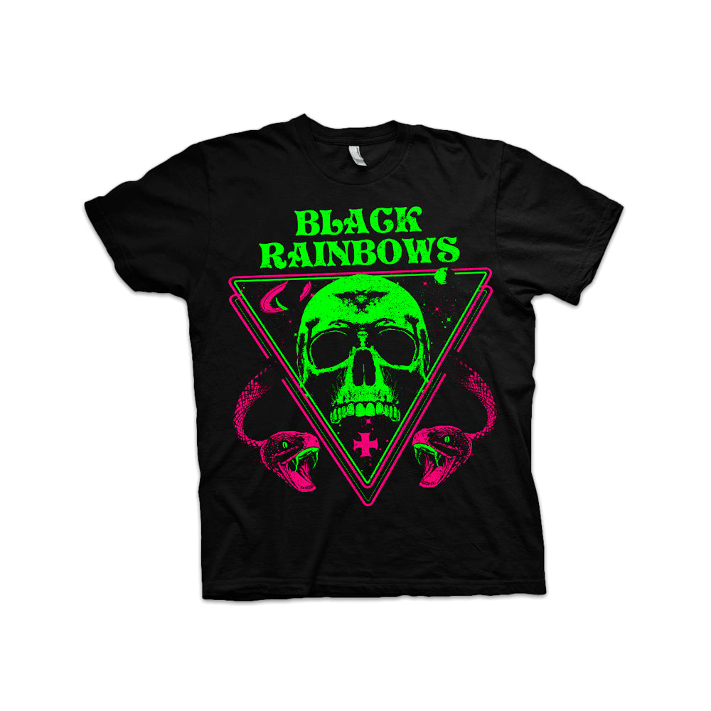 Black Rainbows - Snakes and Skull T-shirt (Purple/Green