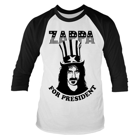 Frank Zappa - Zappa for President Raglan Shirt